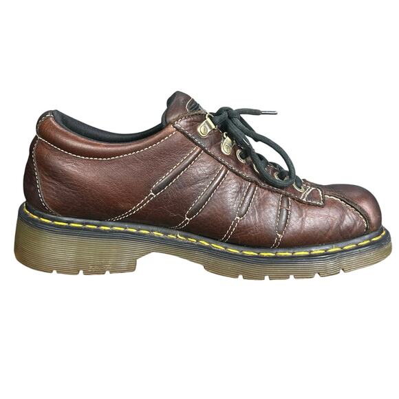 Vintage Dr Marten’s Men’s Brown Leather Lace Up Oxfords Size US 11 - Picture 4 of 10